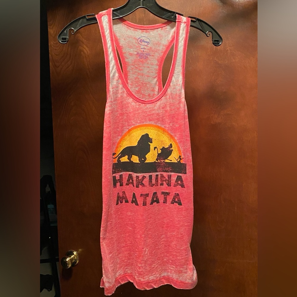 Disney Hakuna Matata Red Tank Top